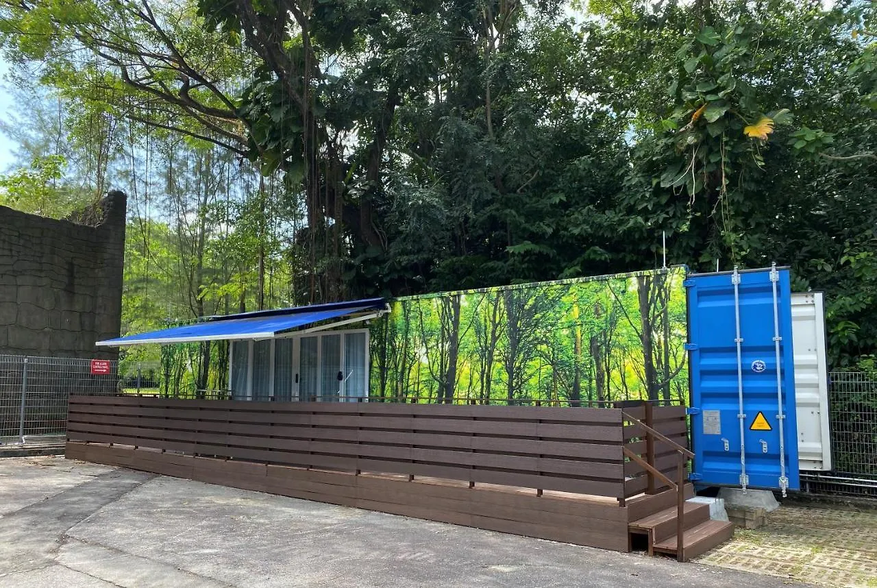 Shipping Container Hotel At Haw Par Villa Googlemap Address 27 Zehnder Road Taxi And Cars Can Only Enter Via Zehnder Road Singapour